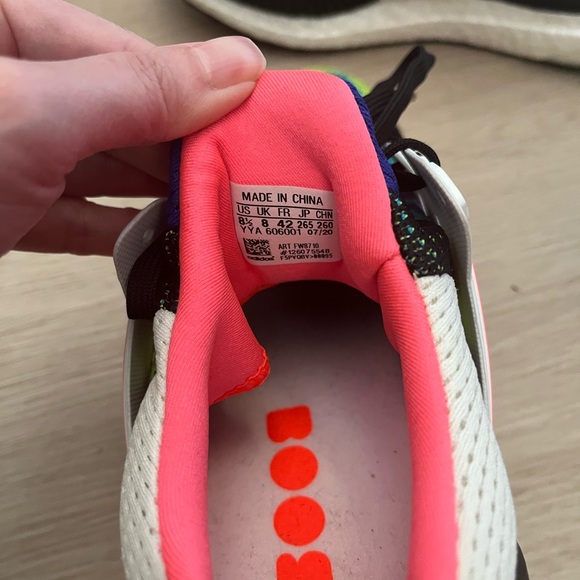 Adidas Ultra Boost Athletic Shoes in Blue, Yellow, and Black - Picture 5 of 6